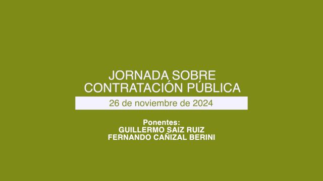 JORNADA SOBRE CONTRATACIÓN PÚBLICA