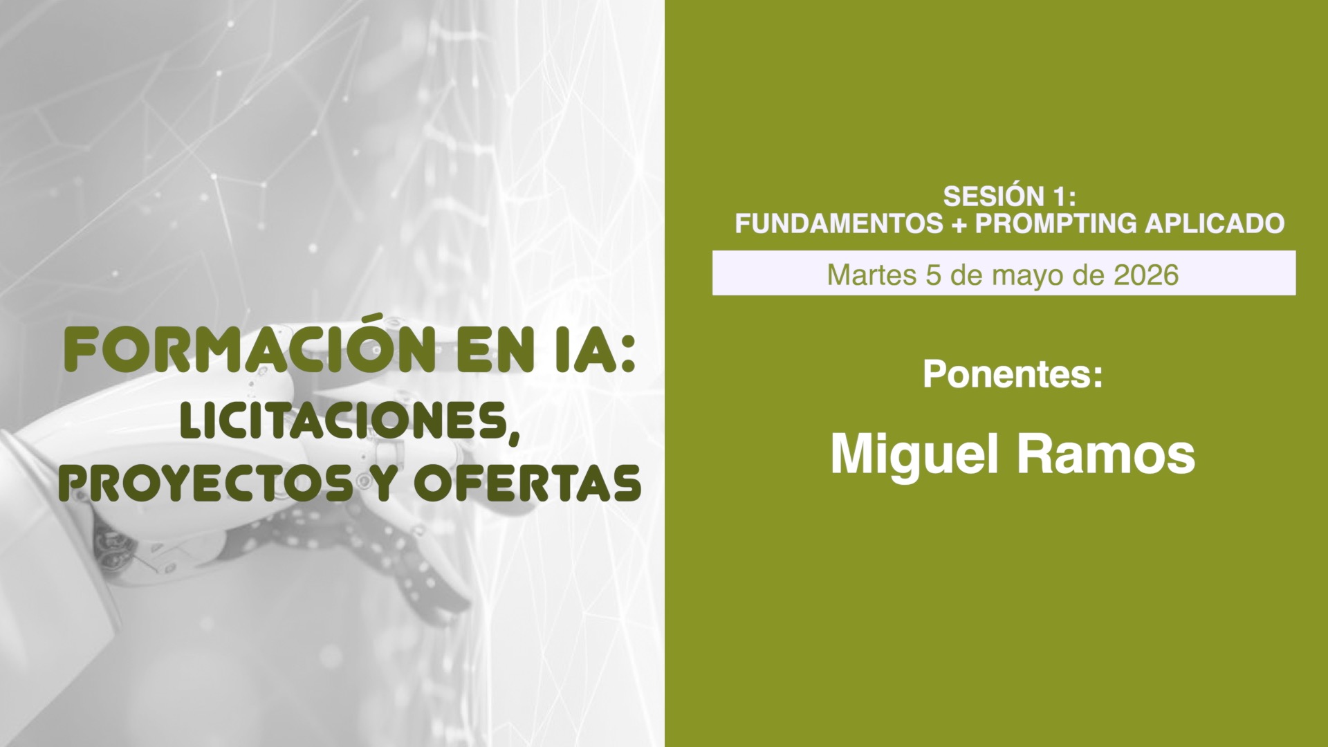 Formación en IA (4ª edición): sesión 1