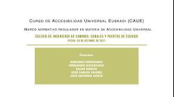 Sesión 6 (26-10-21)  Marco normativo regulador en materia de Accesibilidad Universal