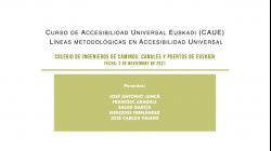 SesioÌn 8 (2-11-21) - LiÌneas metodoloÌgicas en Accesibilidad Universal