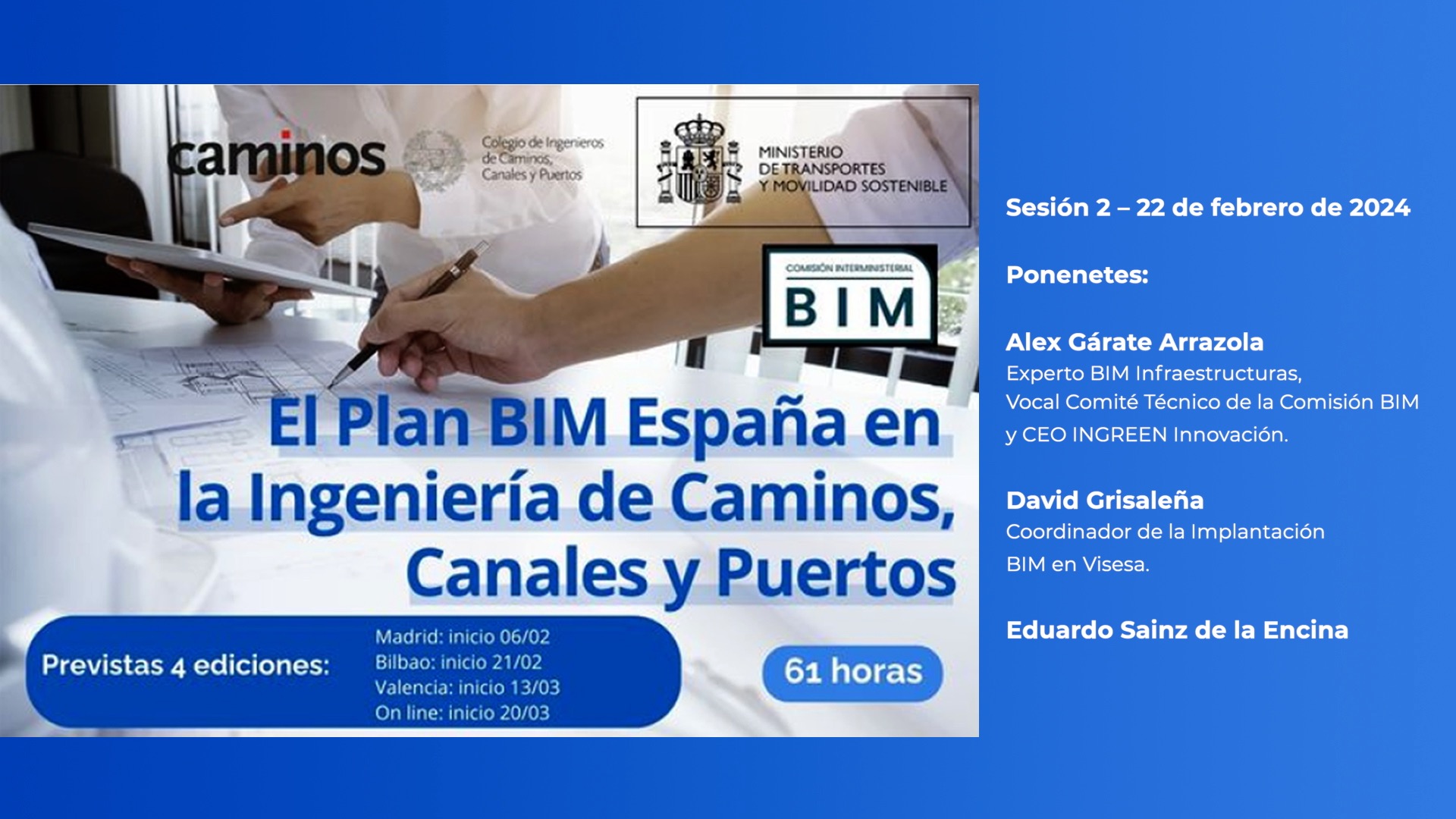 Curso BIM: Sesión 2 – 22 de febrero de 2024